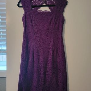 Plum Adrianna Papell mini dress size 6